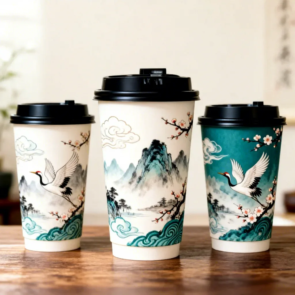 Paper and PLA beverage cups